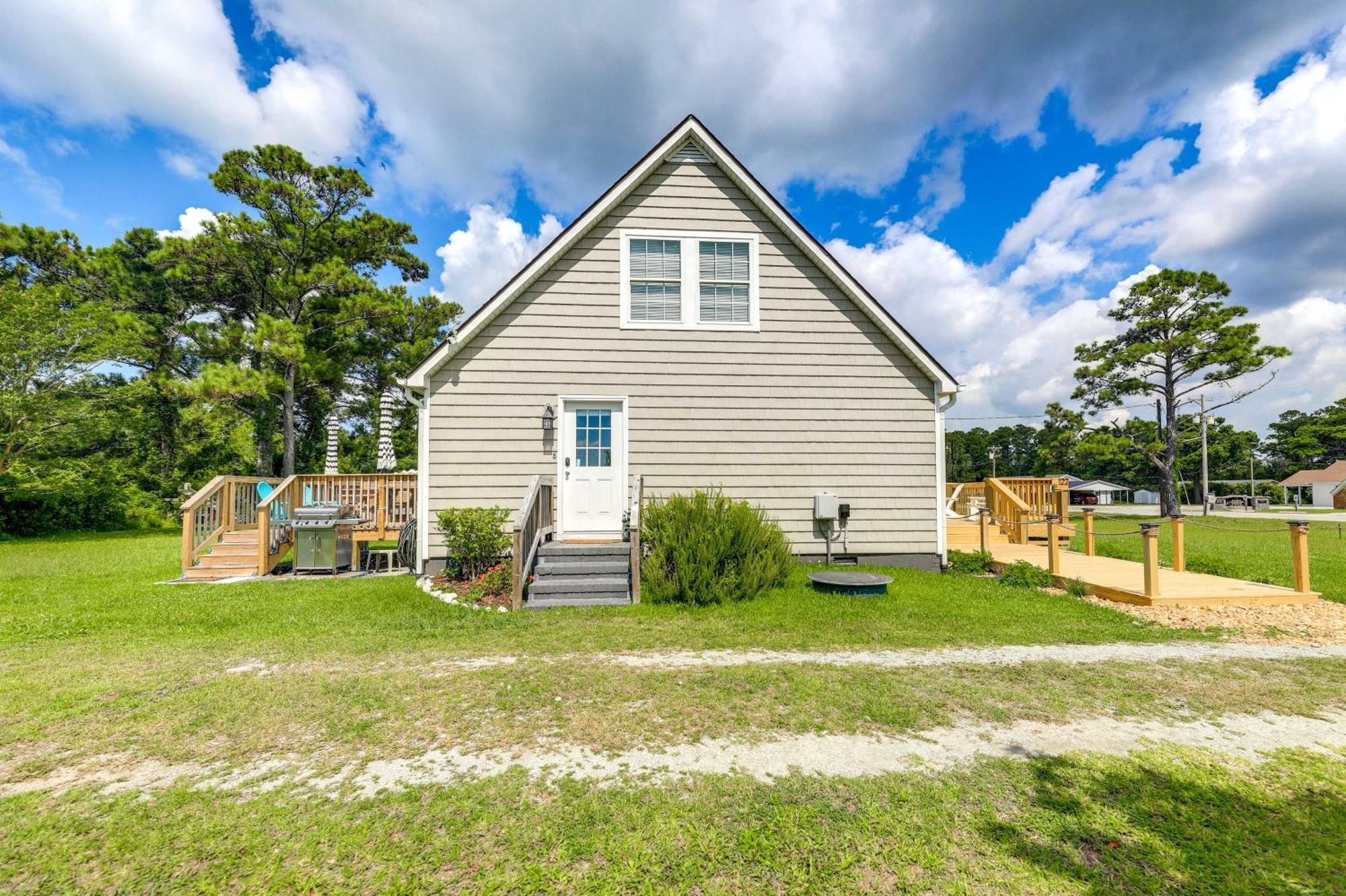 The Willowberry House With Deck And Grill! Harkers Island Eksteriør billede
