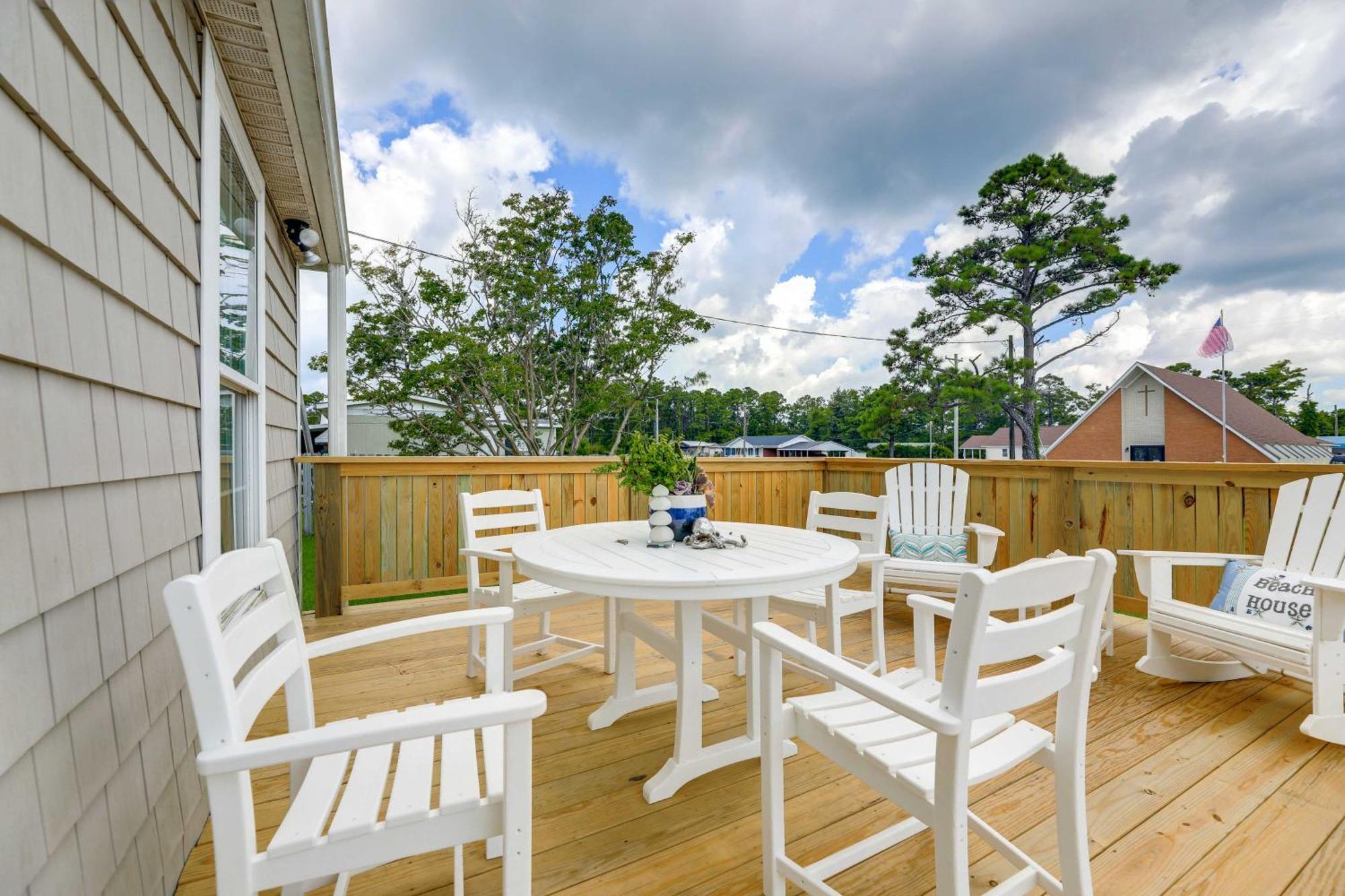 The Willowberry House With Deck And Grill! Harkers Island Eksteriør billede