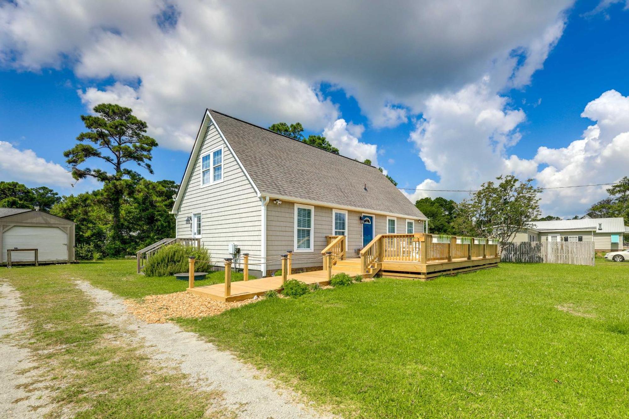 The Willowberry House With Deck And Grill! Harkers Island Eksteriør billede
