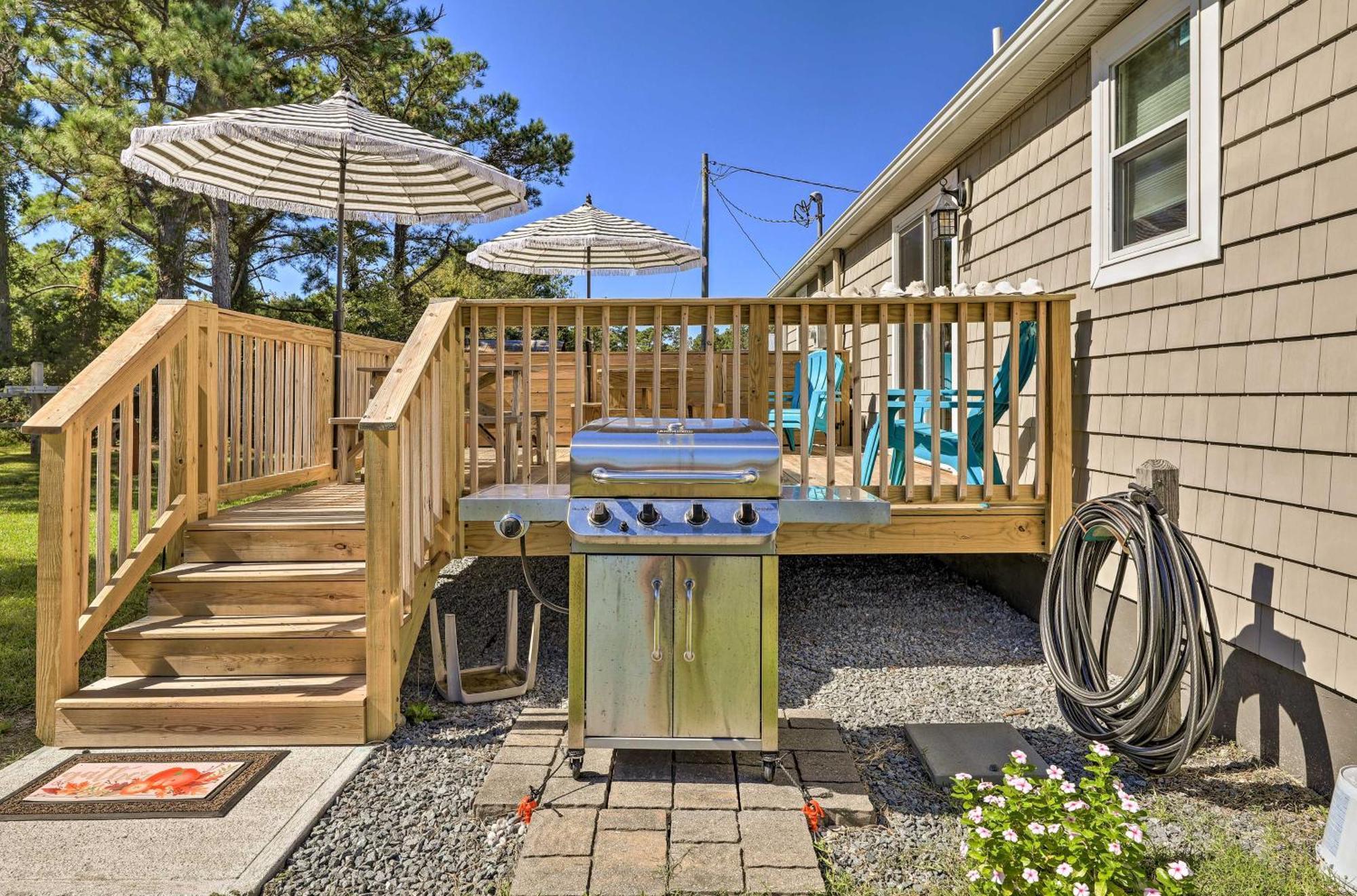 The Willowberry House With Deck And Grill! Harkers Island Eksteriør billede